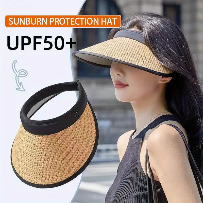 Wide Brim Visors Hat Beach Sun Protection Hat UV Protection #V003