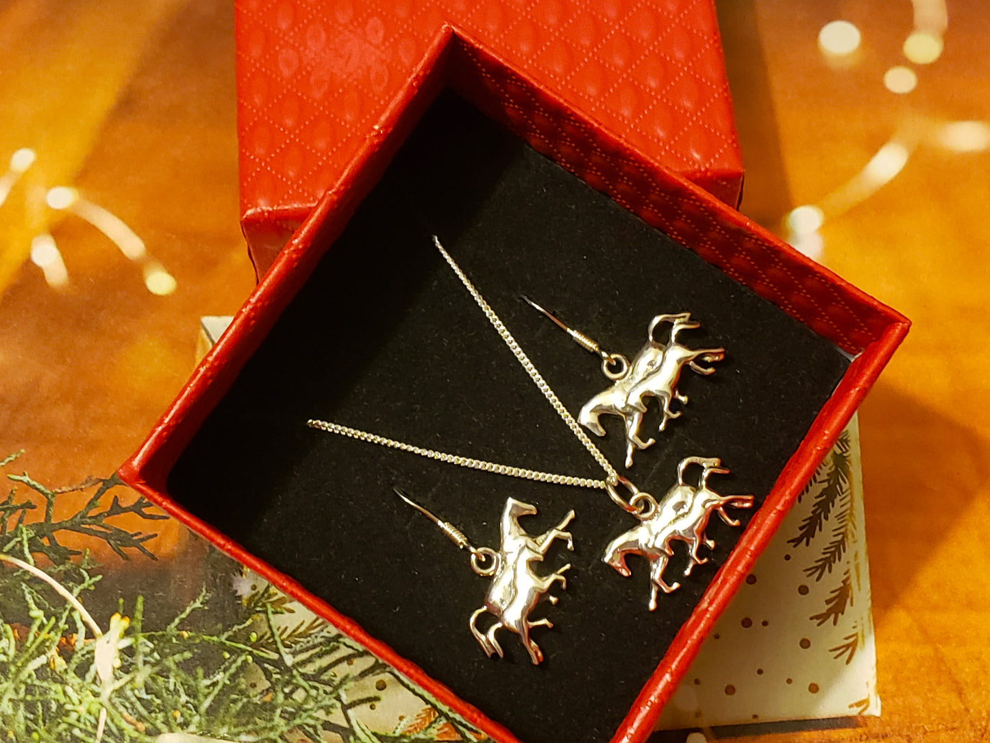horse mare and foal jewelry