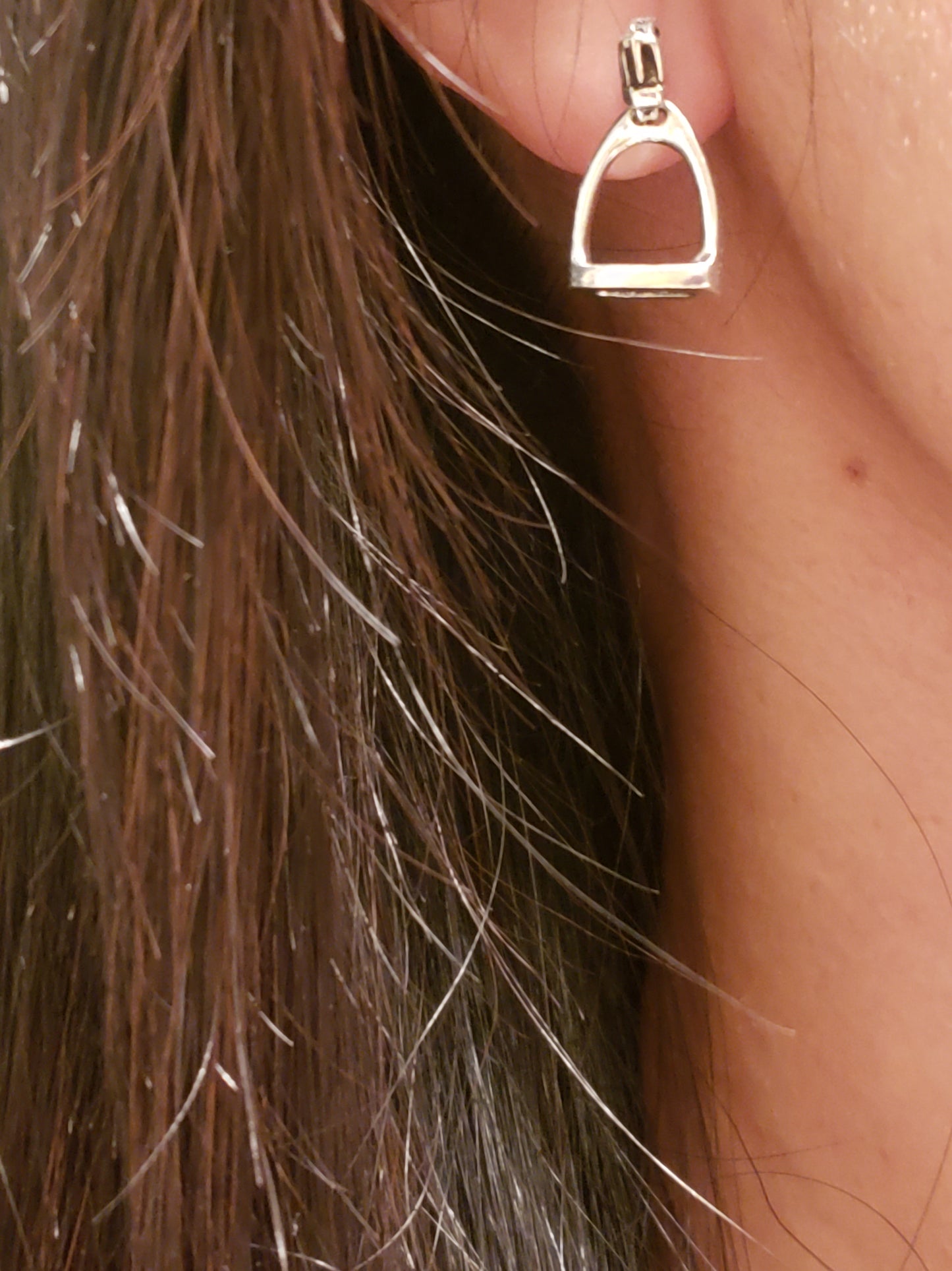 stirrup horse earrings