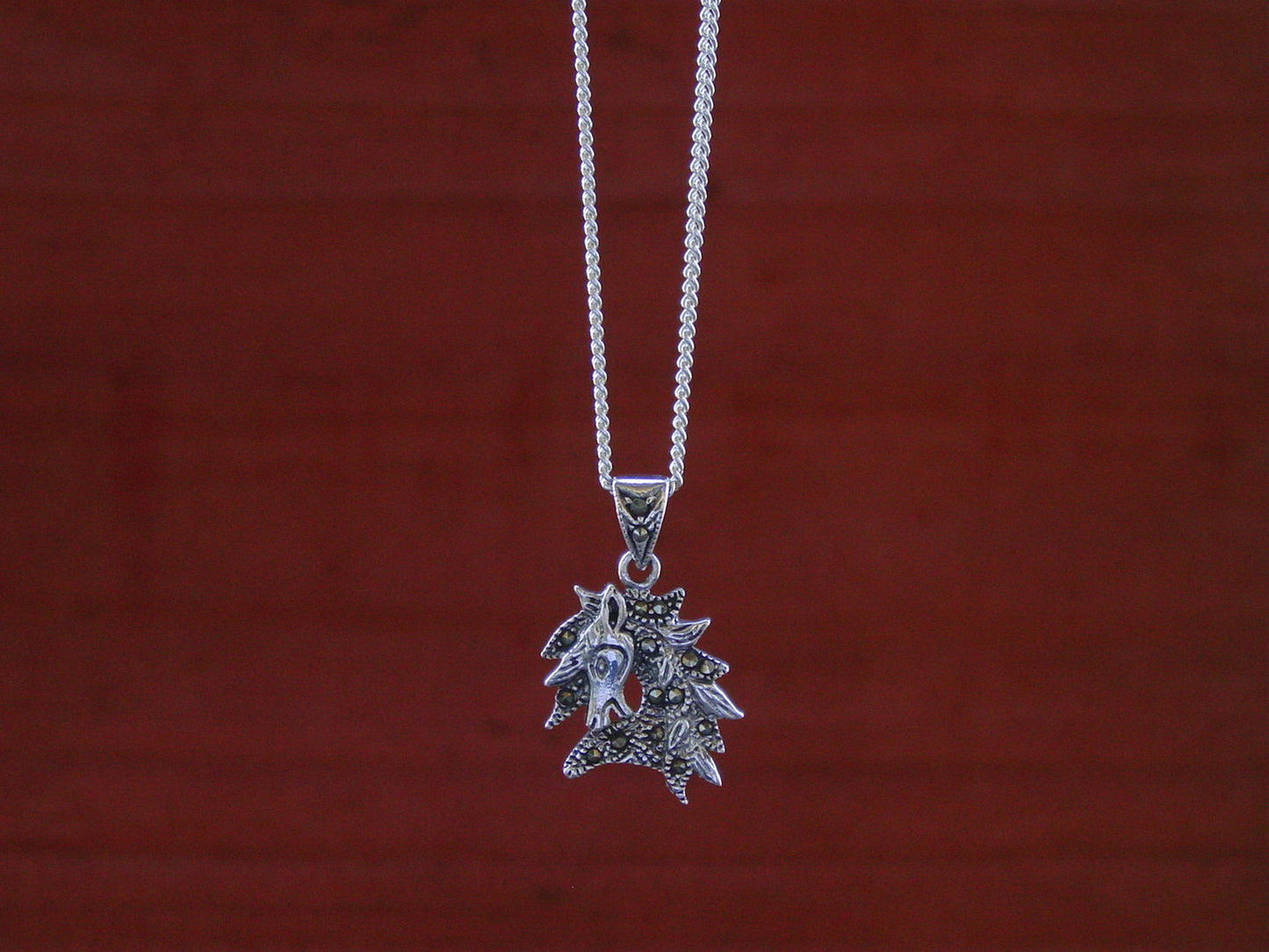 horse marcasite pendant