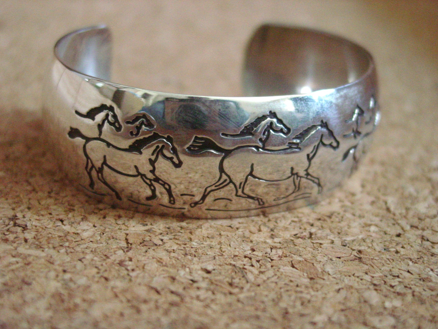 Native American Navajo Cuff Bracelet by B. Webb