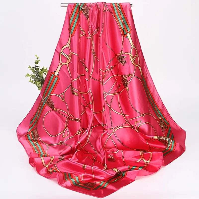 Stirrup Poly Silk Equestrian Scarves #BSC004