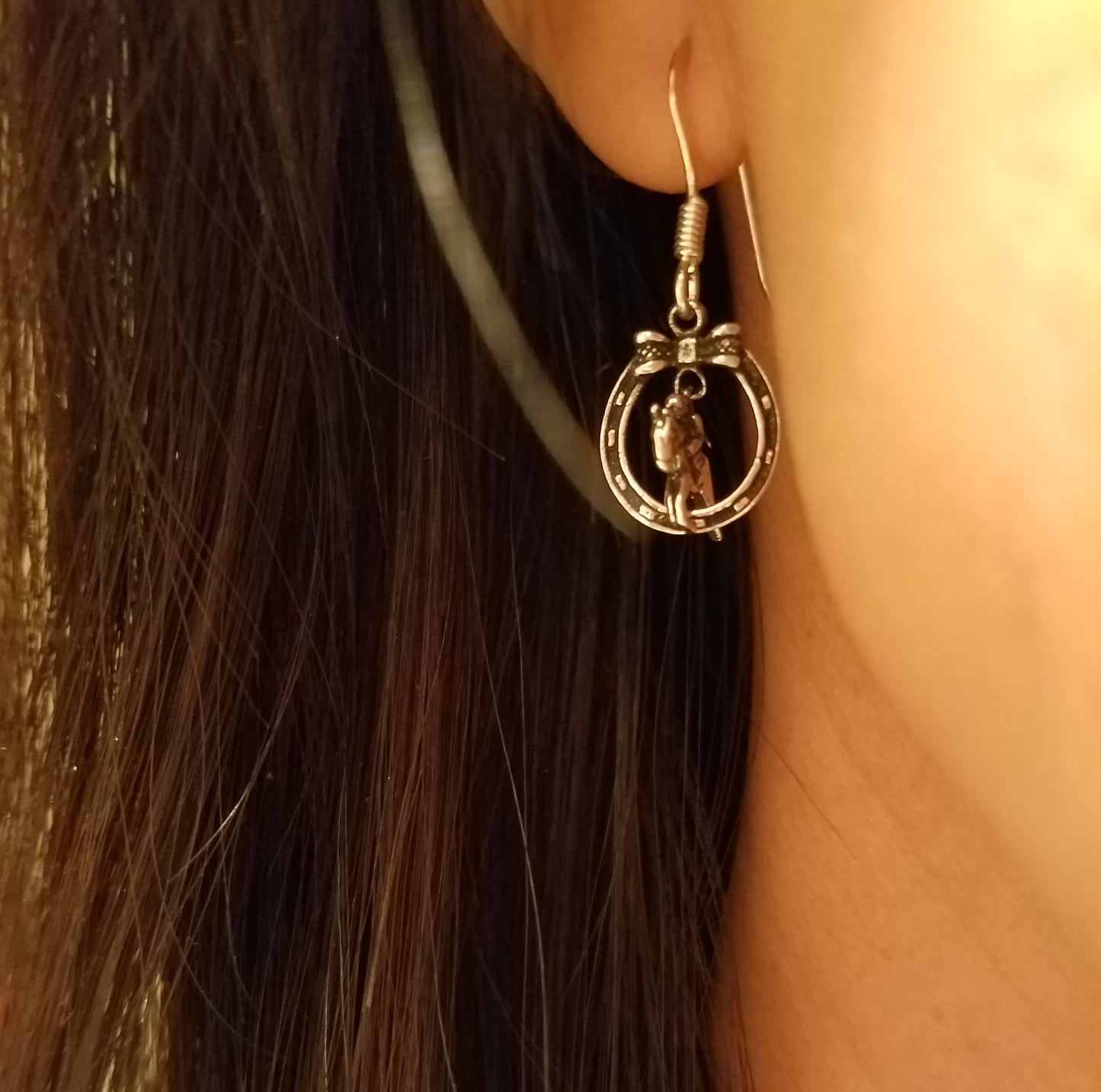horseshoe earrings