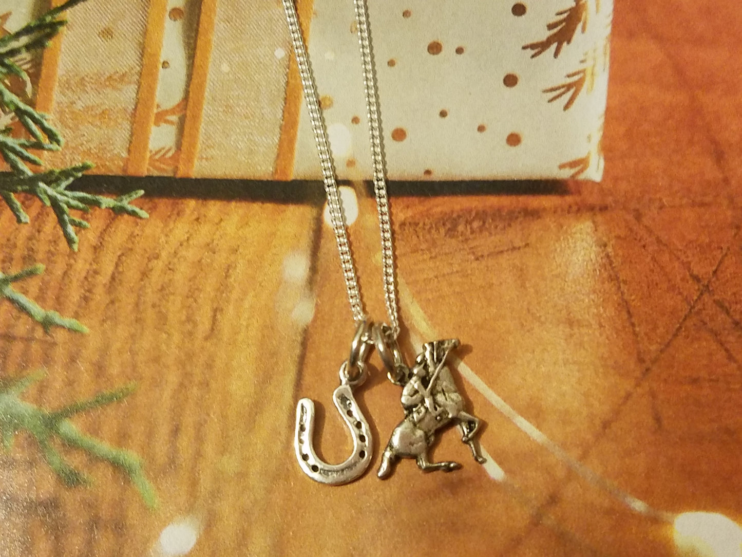 horse racing pendant jewelry