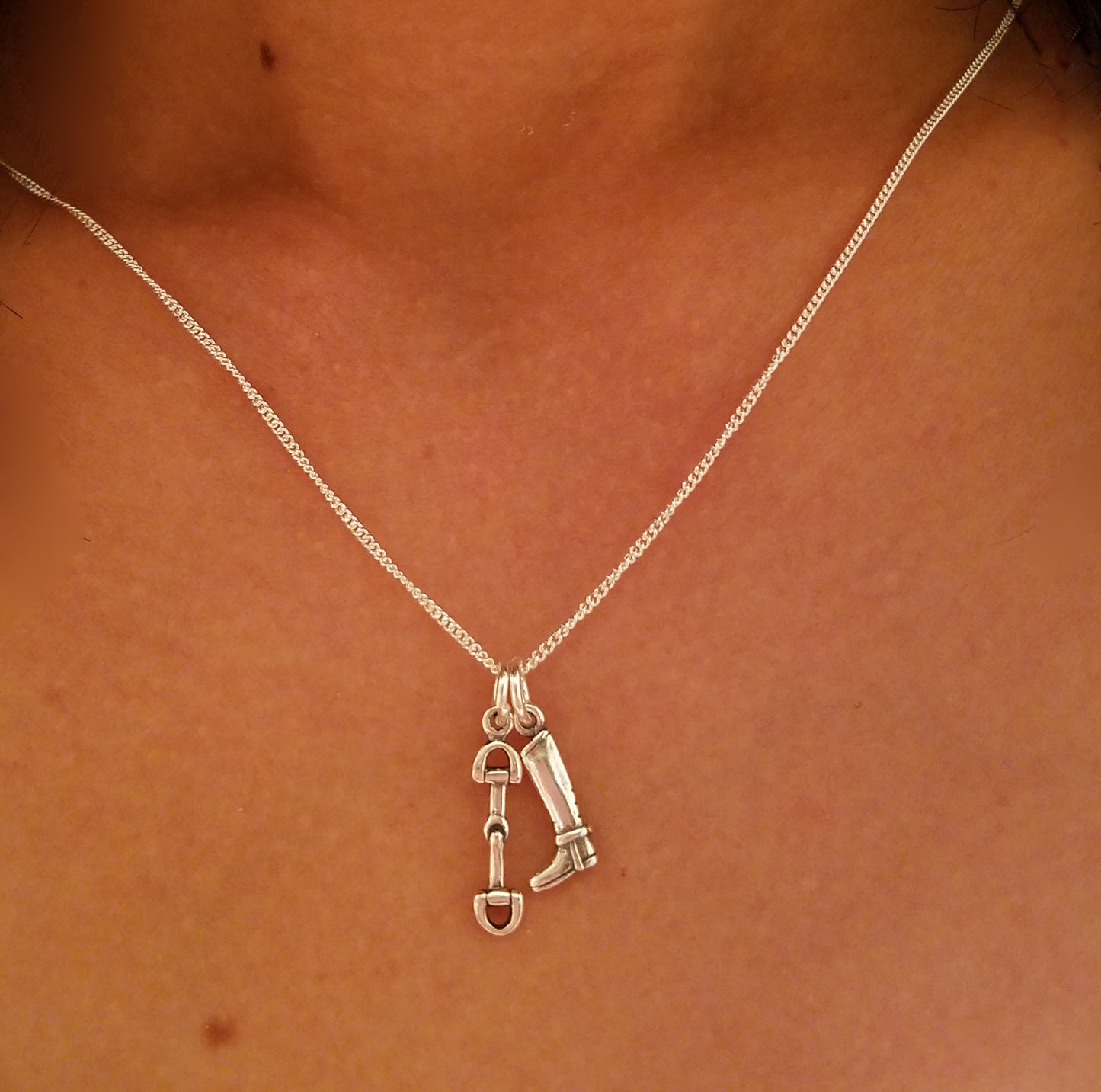 Riding boot pendant