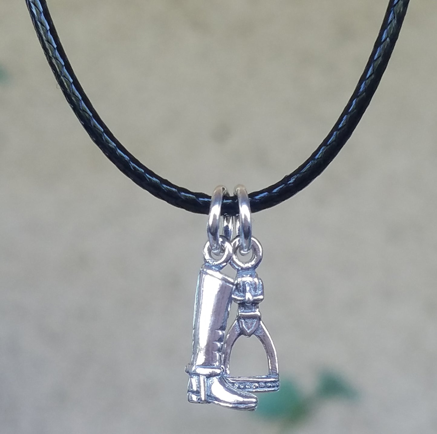 riding boot charm sterling silver jewelry