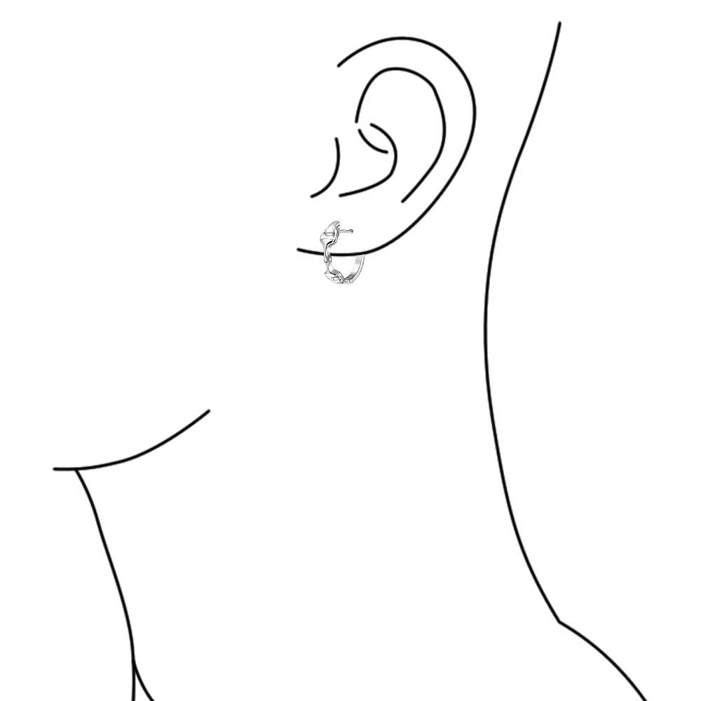 Bit hoop earrings