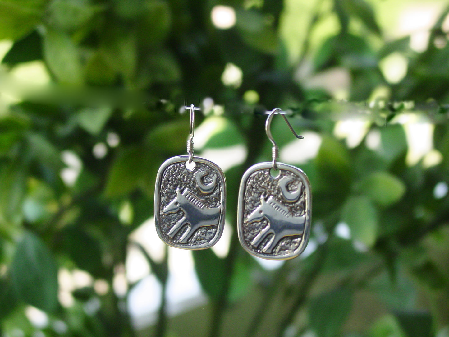 American Indian horse earrings