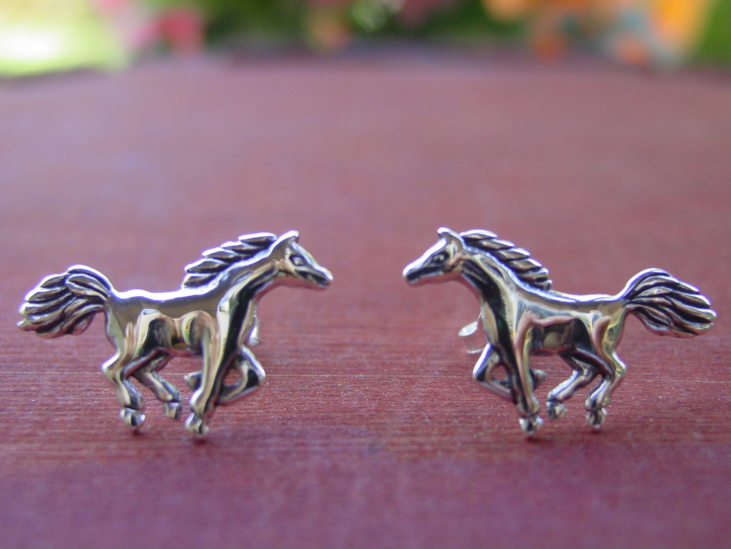 mustang stud earrings