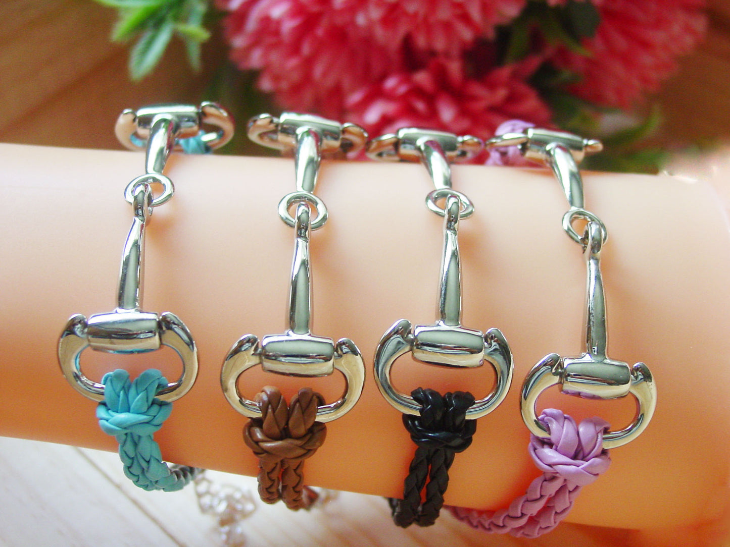 Equestrian bit bangle bracelet