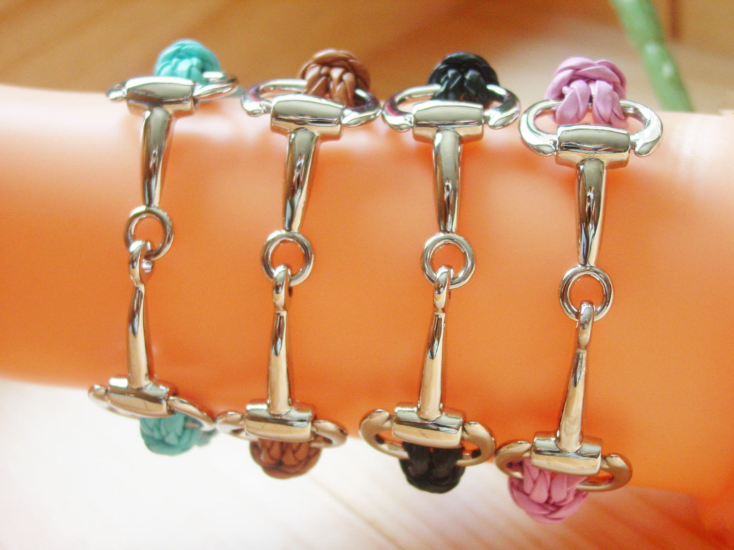silver bit bracelet