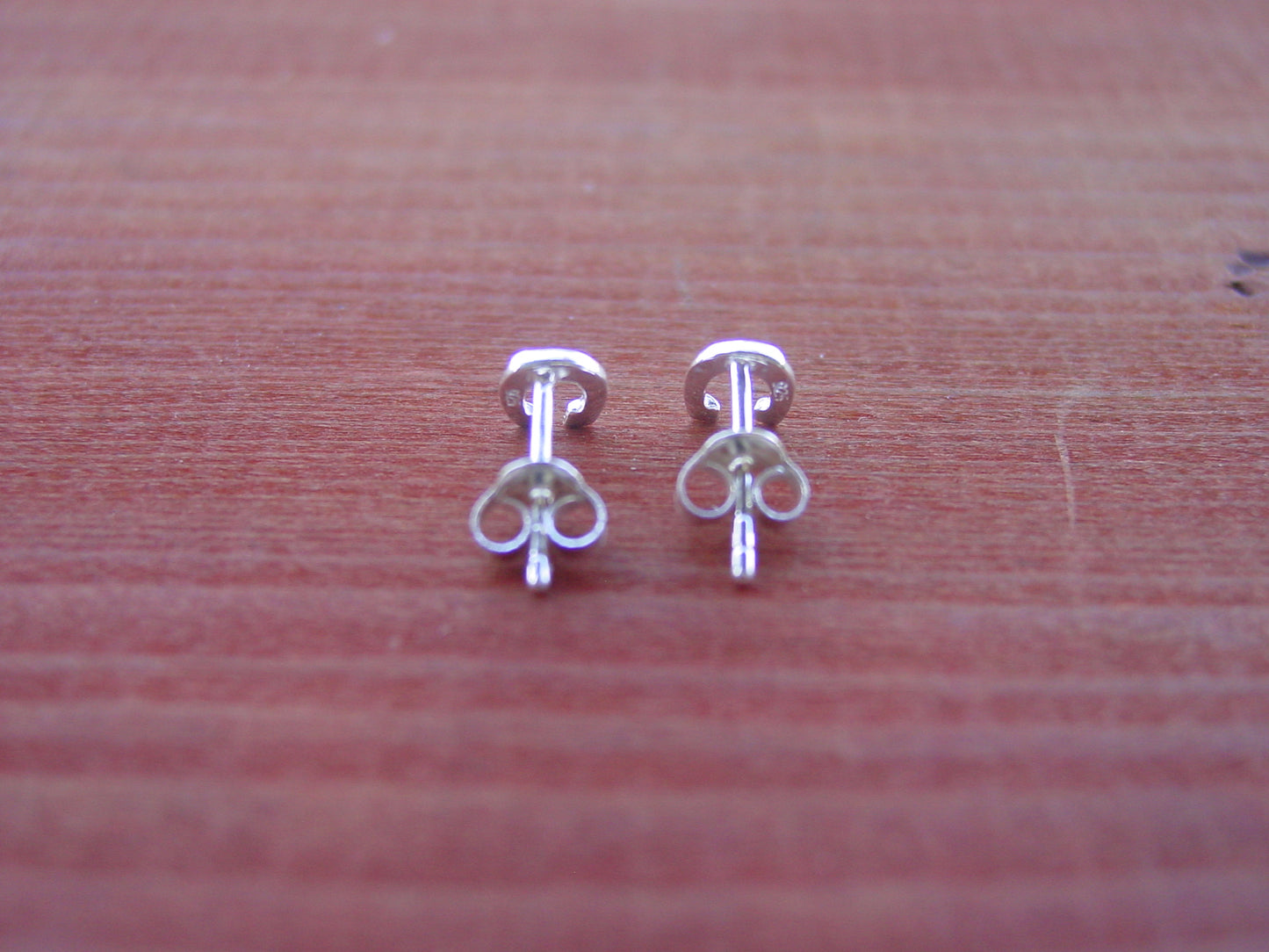 Tiny Horseshoe Stud Earrings Sterling Silver, Equestrian Jewelry #E441