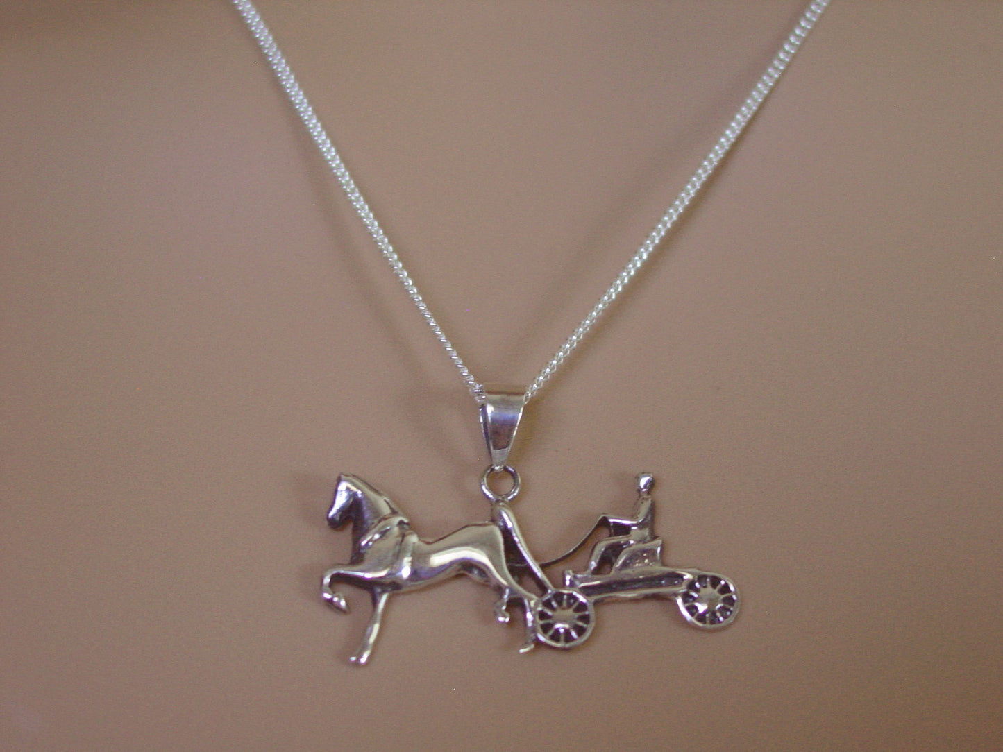 horse carriage sterling silver
