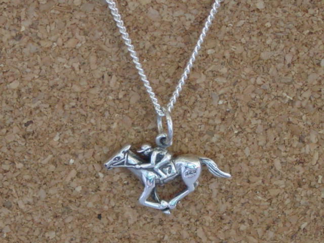 Race horse necklace