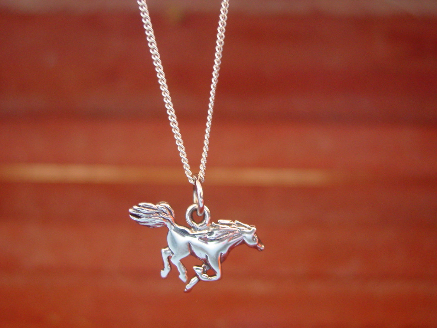 mustang horse necklace