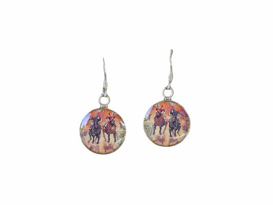 seabiscuit racehorse earrings