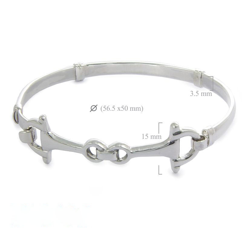 Snaffle Bit Bangle Bracelet