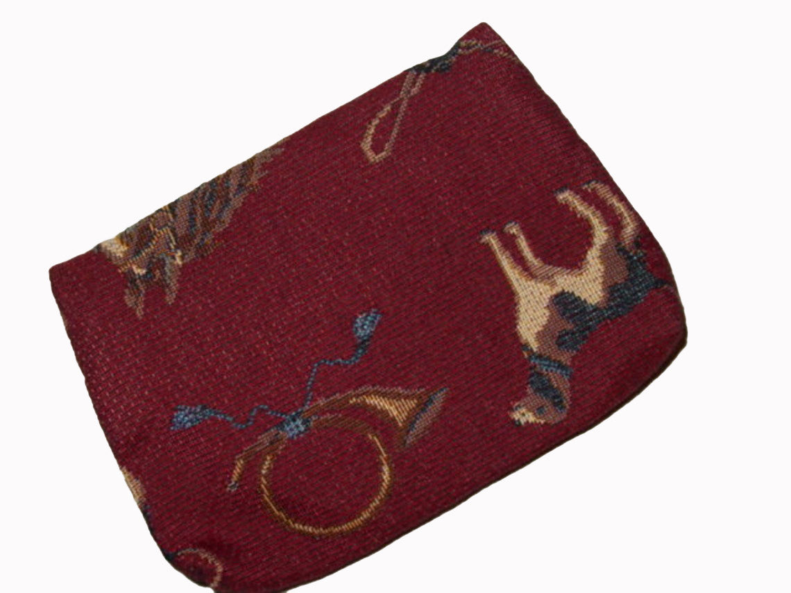 Horse Head Crop Helmet Make-Up Bag, Equestrian Handbags #M001