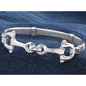 equestrian bit bangle bracelet