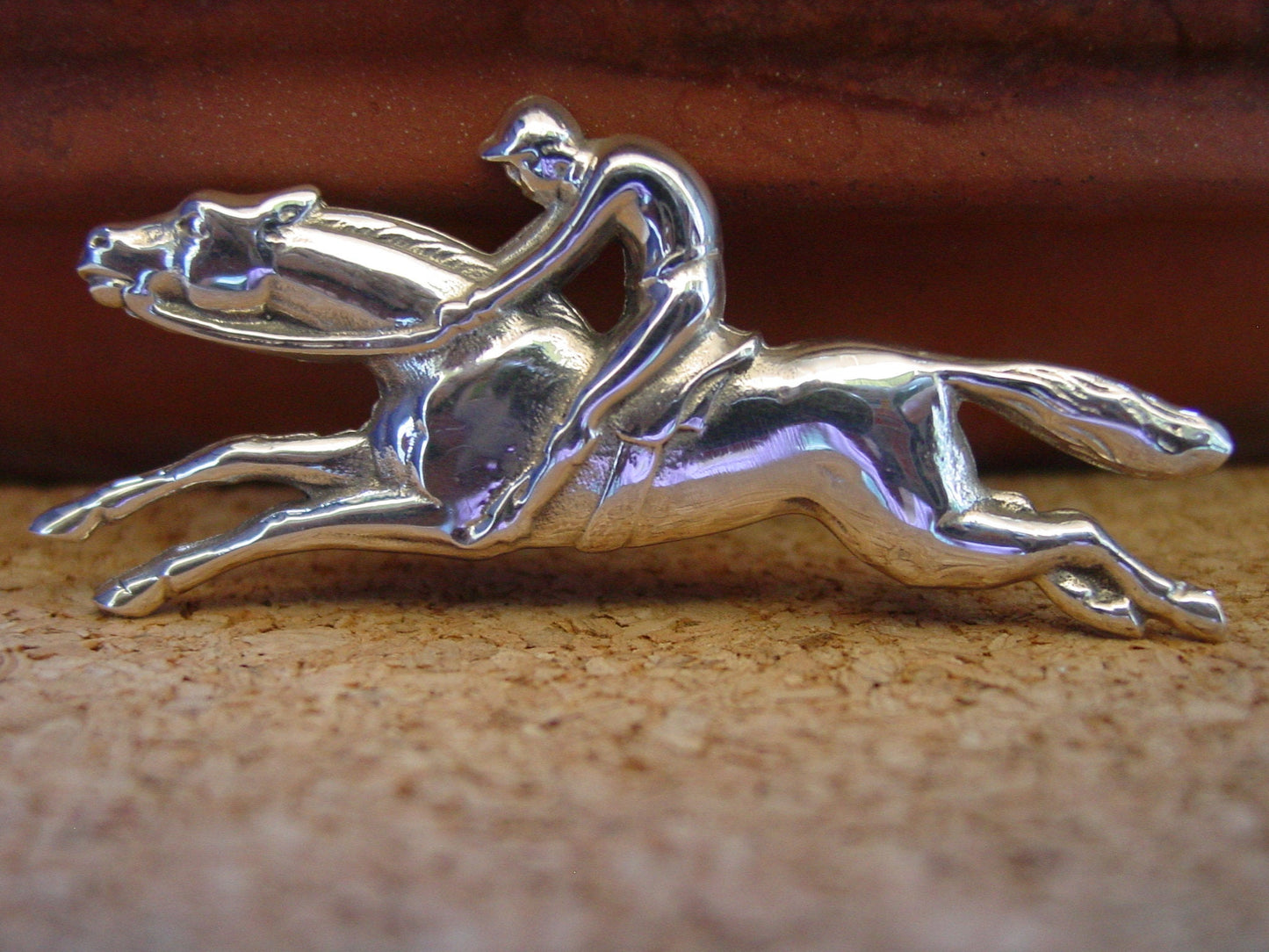 horse jockey pin