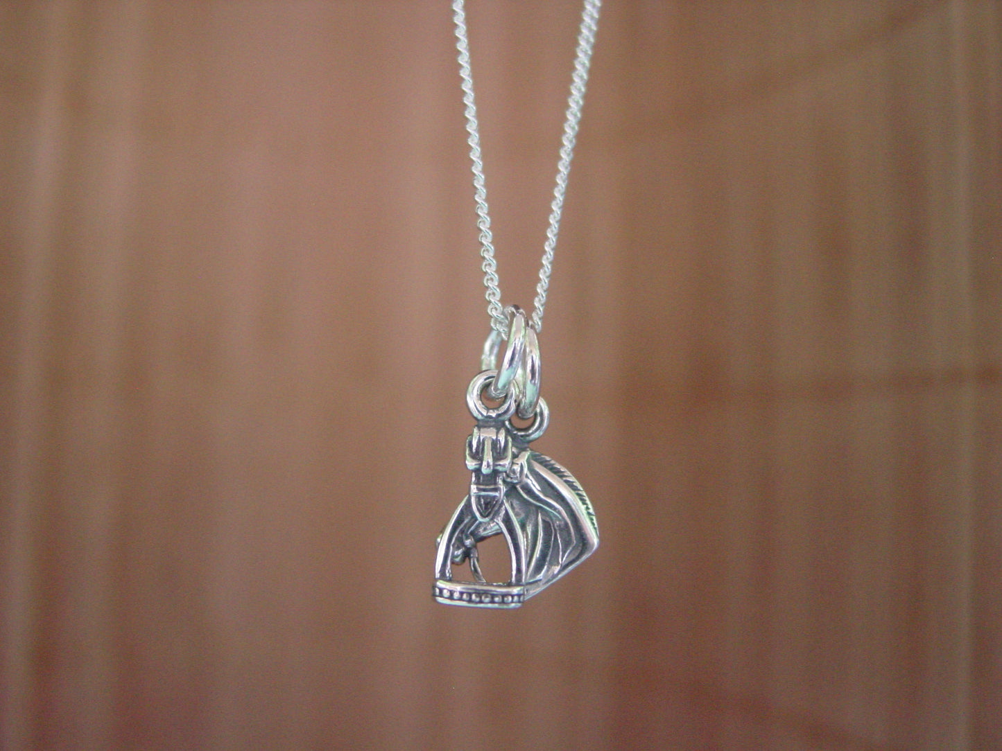 stirrup horse head pendant