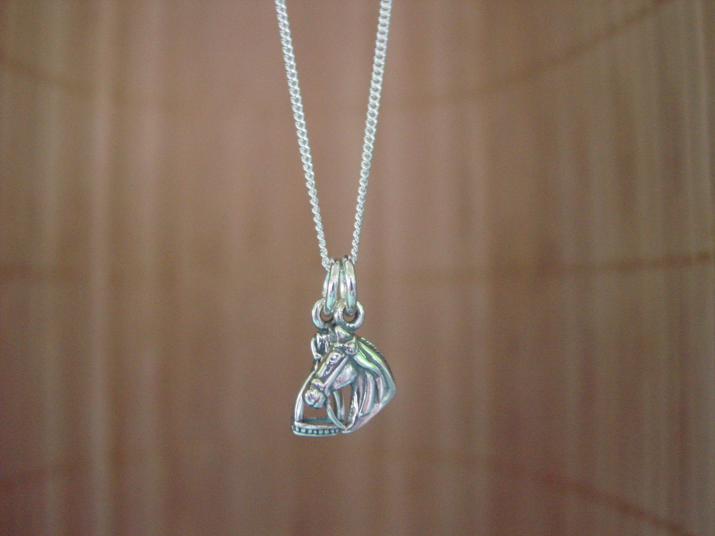 stirrup horse head necklace
