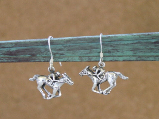 racehorse earrings