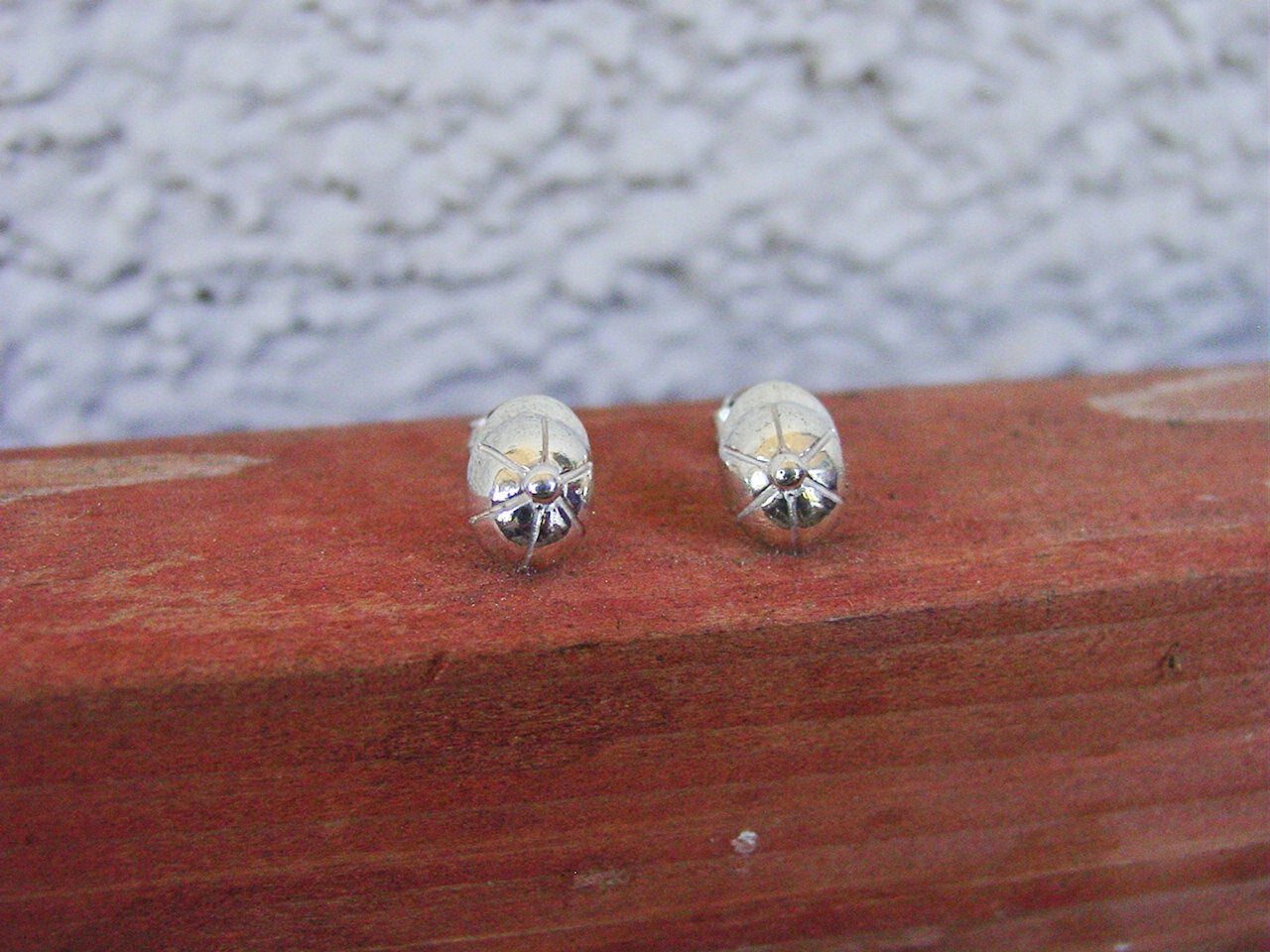 equestrian helmet stud earrings