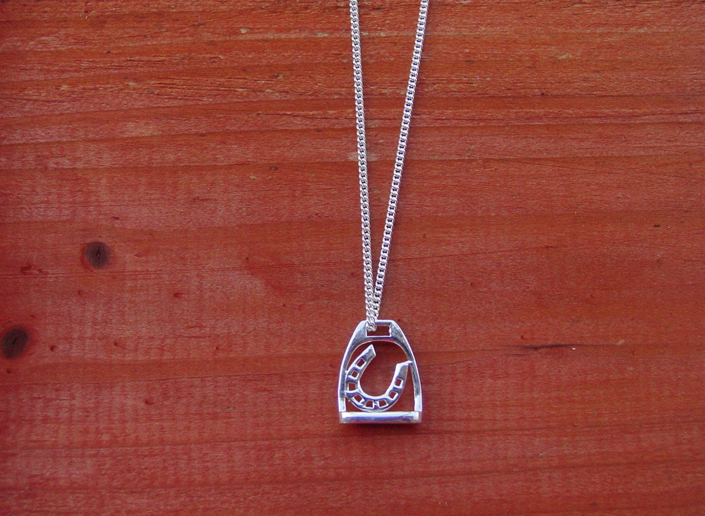 stirrup horse shoe silver