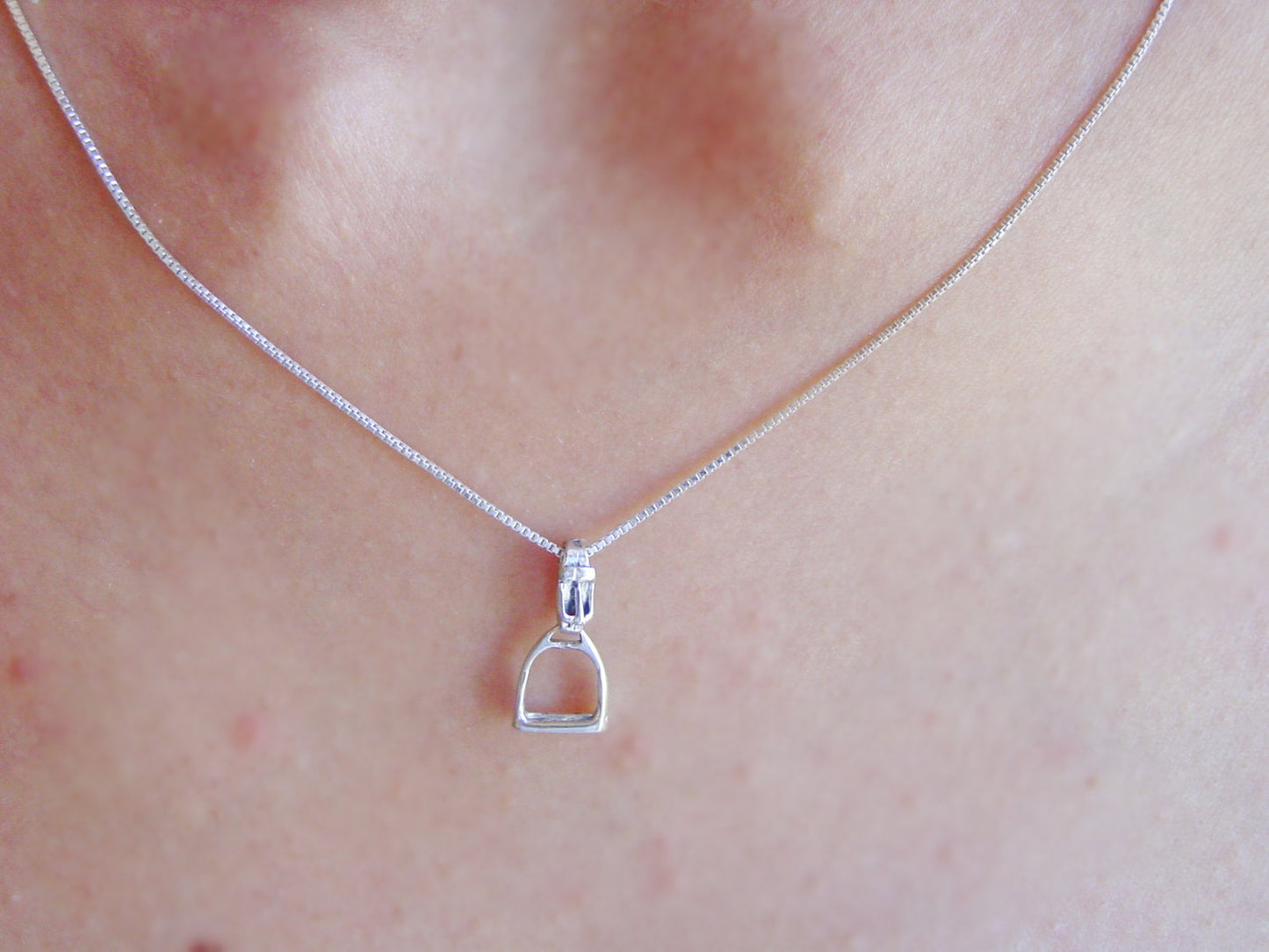 tiny stirrup horse silver