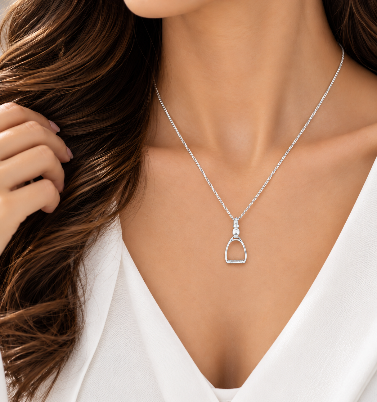 Equestrian Pendant Necklace