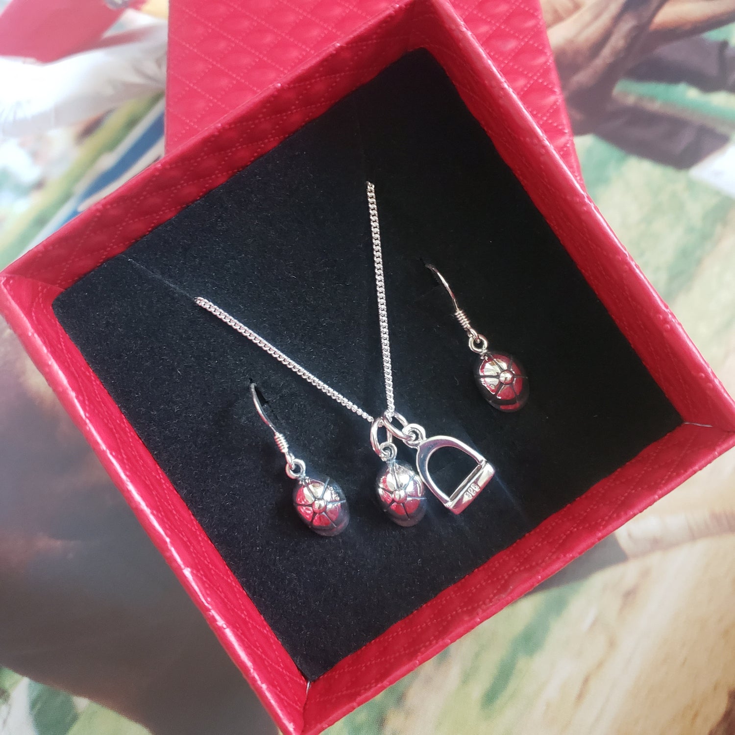 equestrian jewelry set