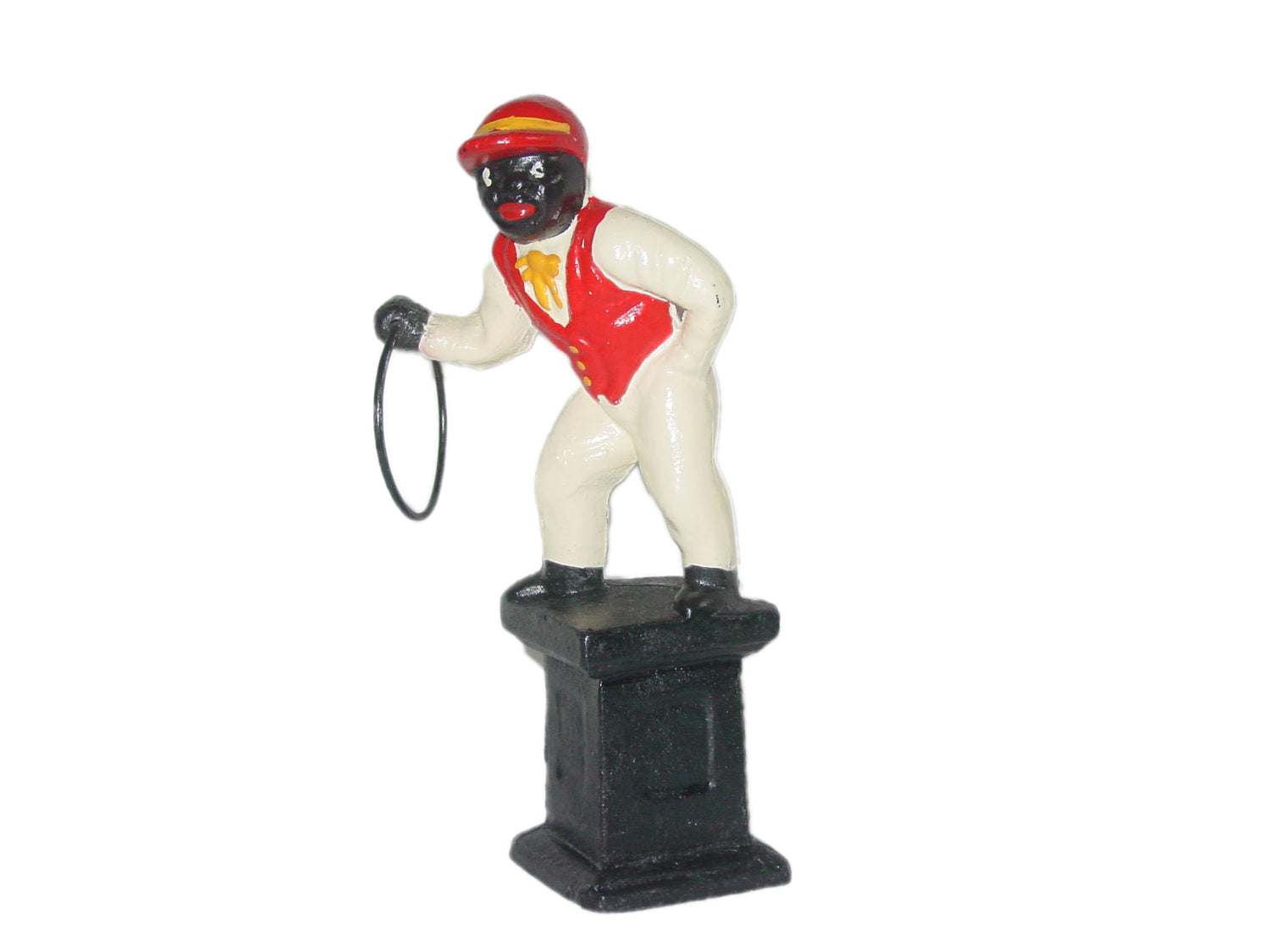 Cast-Iron Jocko Lawn Jockey Hitching Post Figure Statue a3