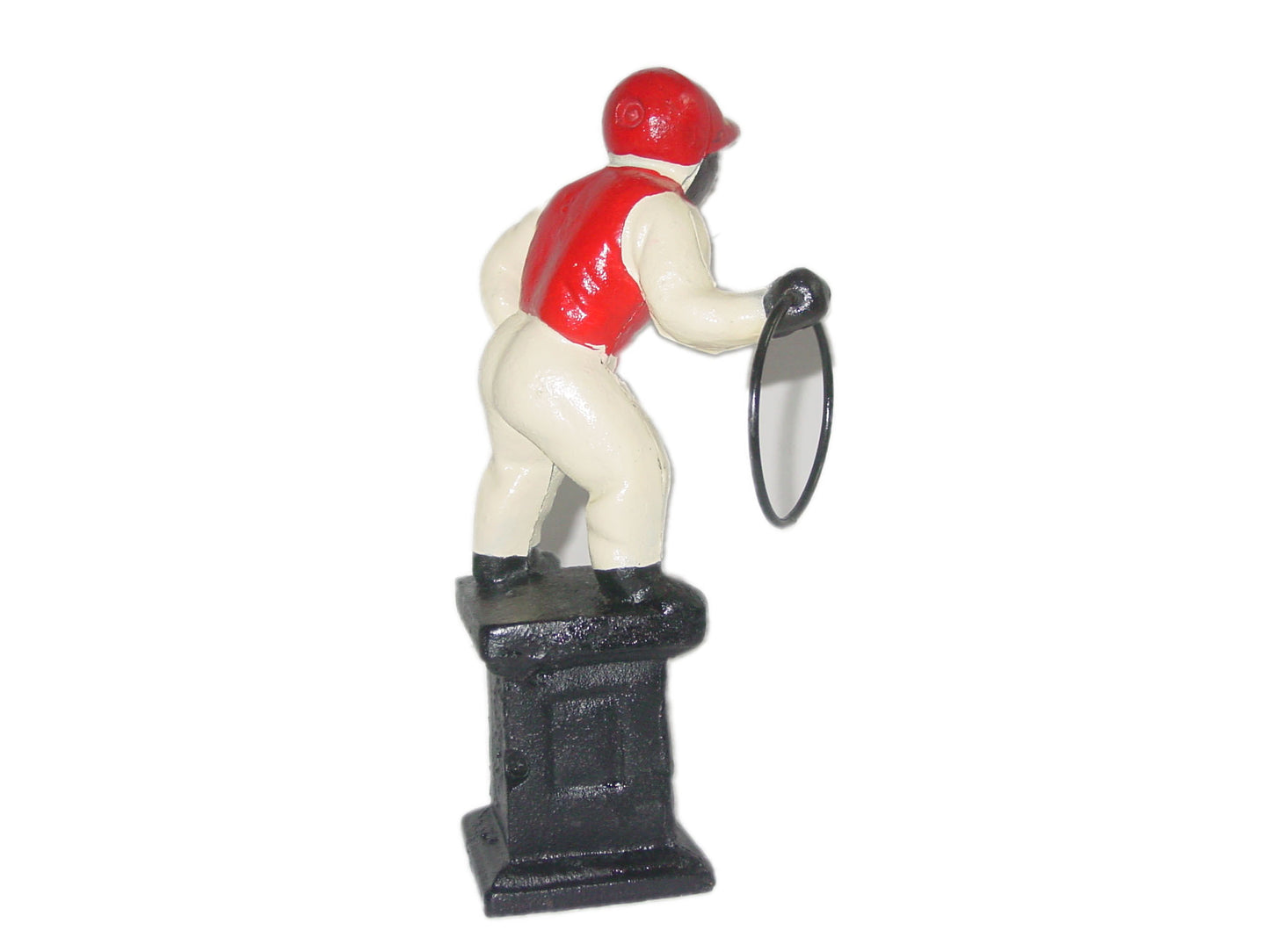 Cast-Iron Jocko Lawn Jockey Hitching Post Figure Statue a7