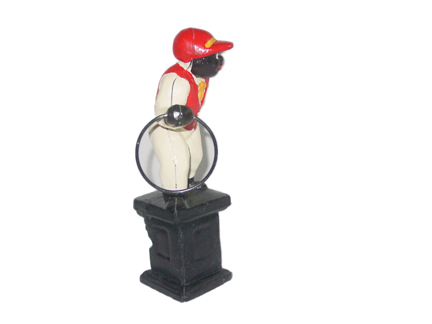 Cast-Iron Jocko Lawn Jockey Hitching Post Figure Statue a8