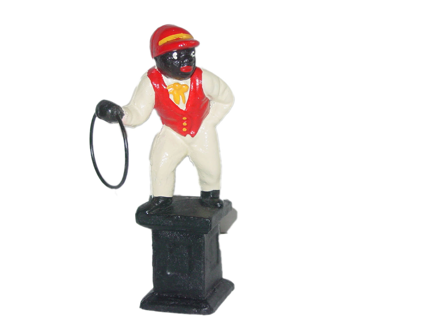 Cast-Iron Jocko Lawn Jockey Hitching Post Figure Statue a