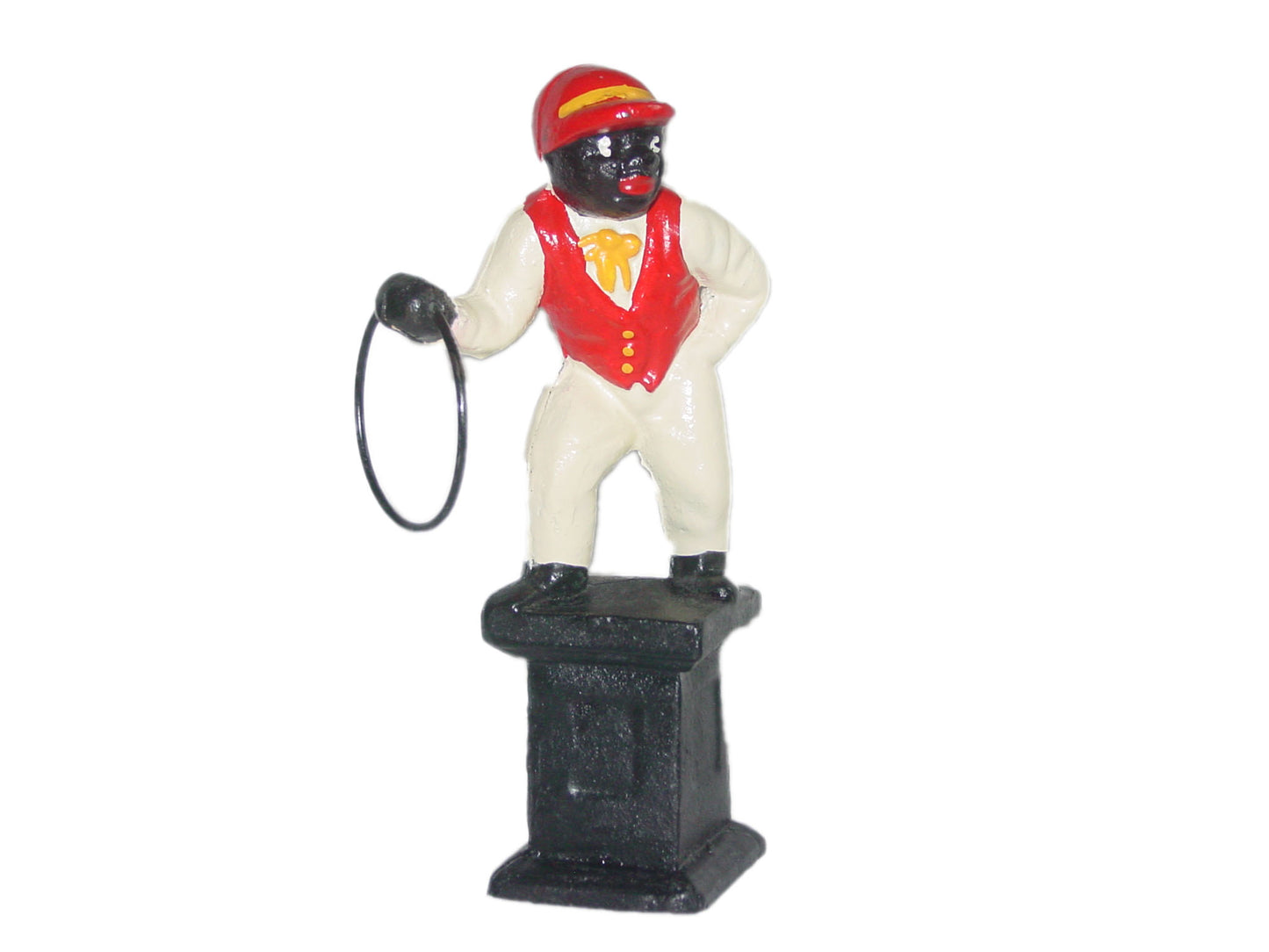 Cast-Iron Jocko Lawn Jockey Hitching Post Figure Statue a1