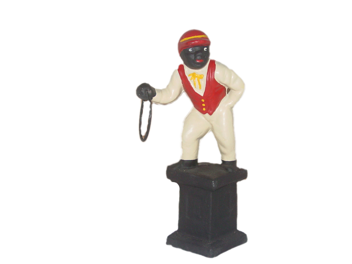 Cast-Iron “Jocko Racing Hitching Post  Statue