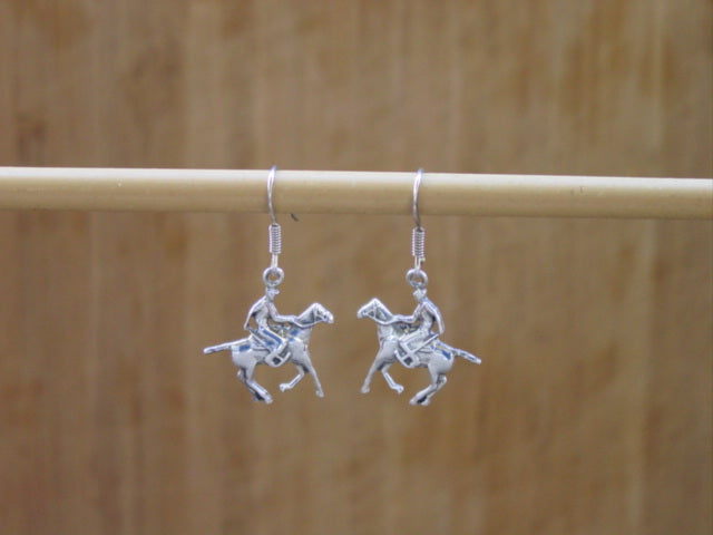 polo horse earrings