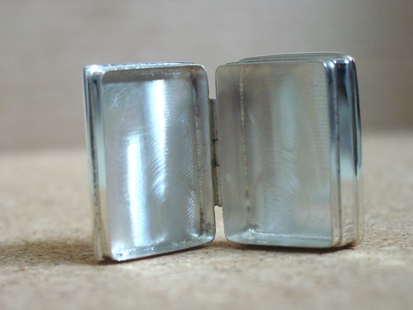 Vintage Horse and Rider Enamel Sterling Silver Pill Box New #PB2503