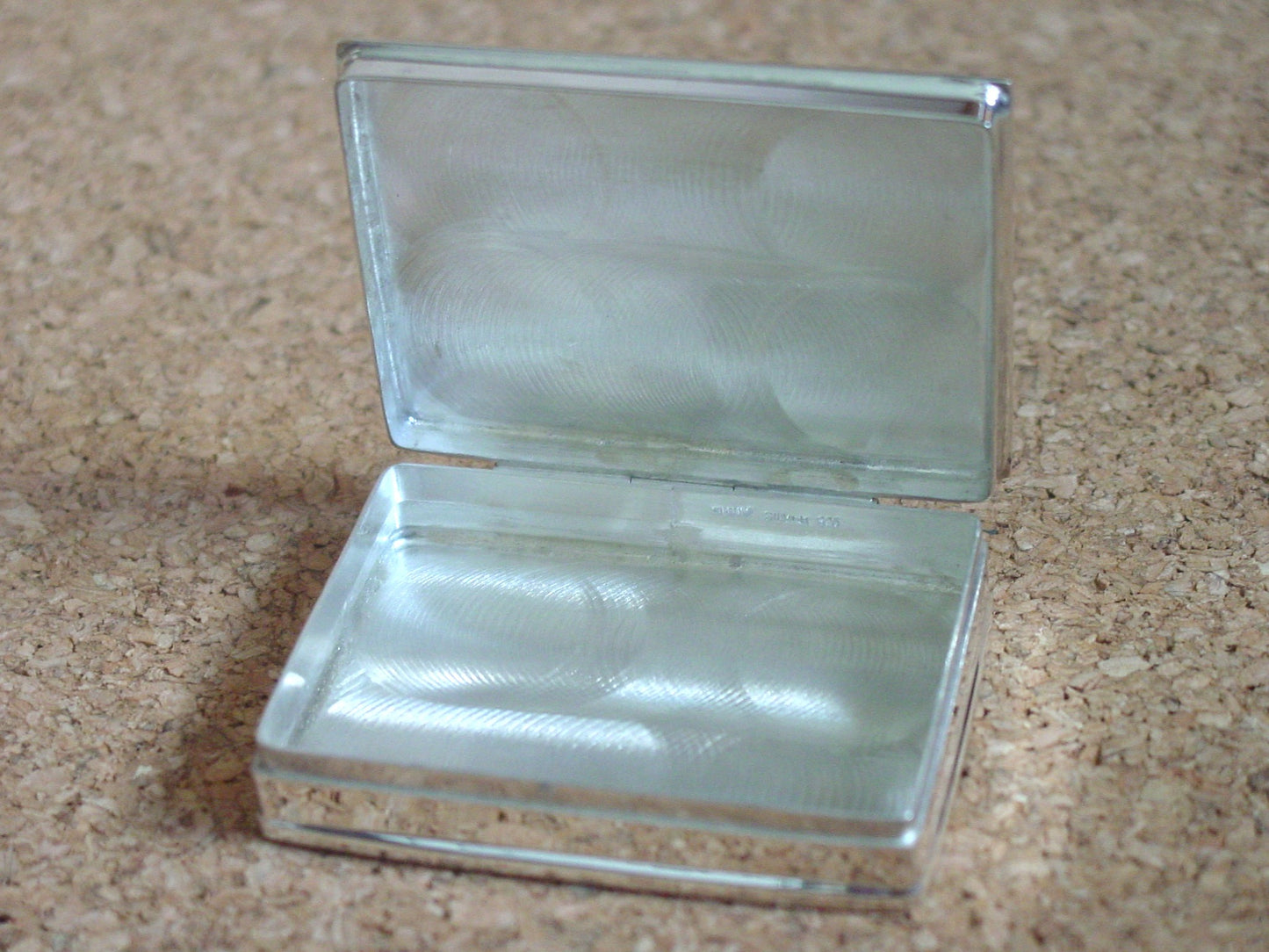 Vintage Horse and Rider Enamel Sterling Silver Pill Box New #PB2503