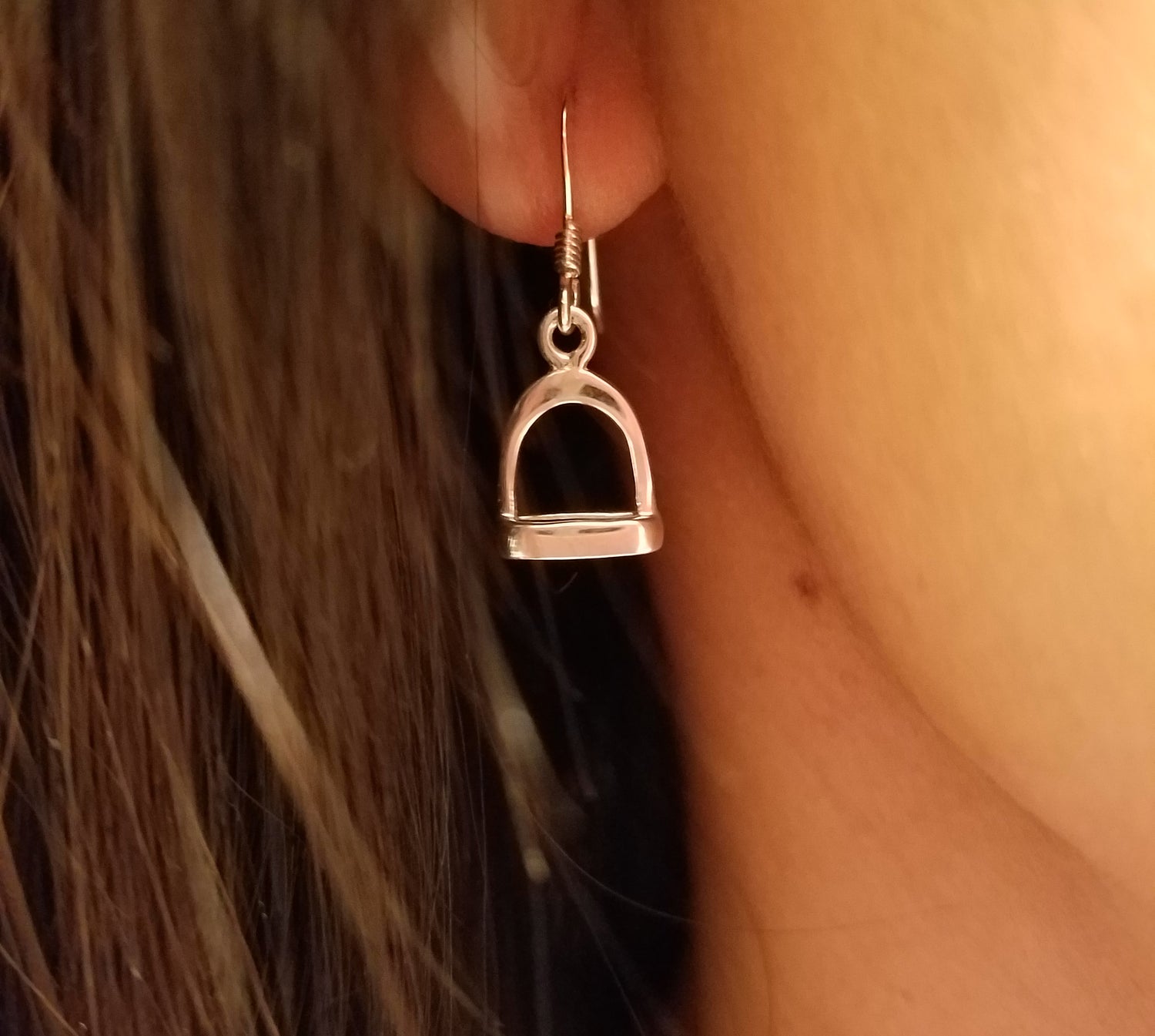 stirrup horse earrings