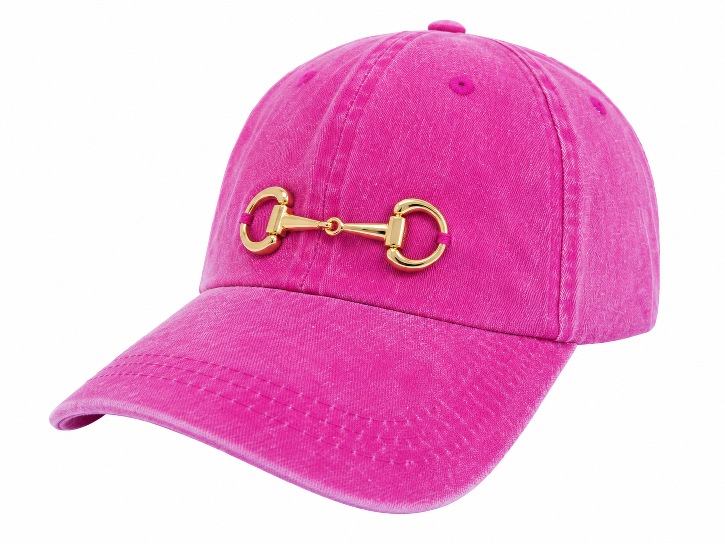 Fuchsia Horse bit cap equestrian hat 