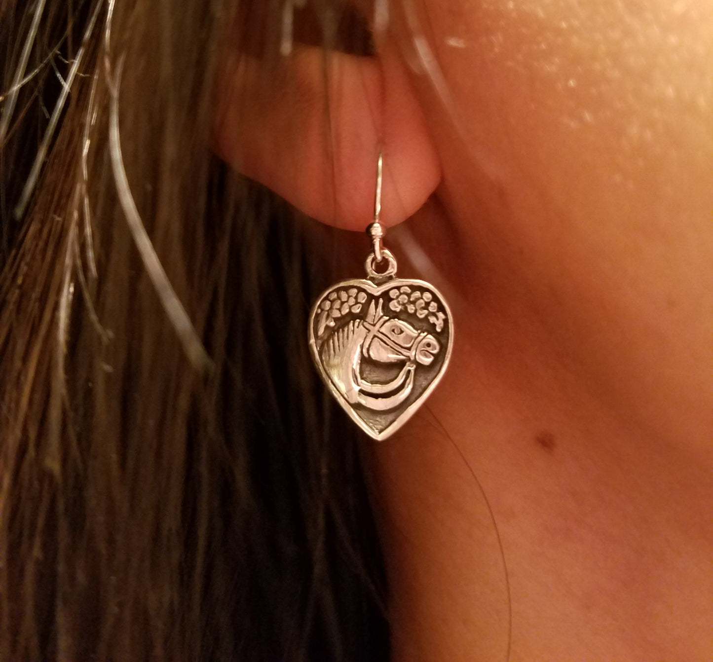 Horse Heart Earrings