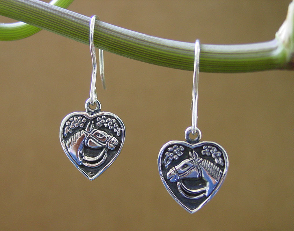 Horse Heart Earrings