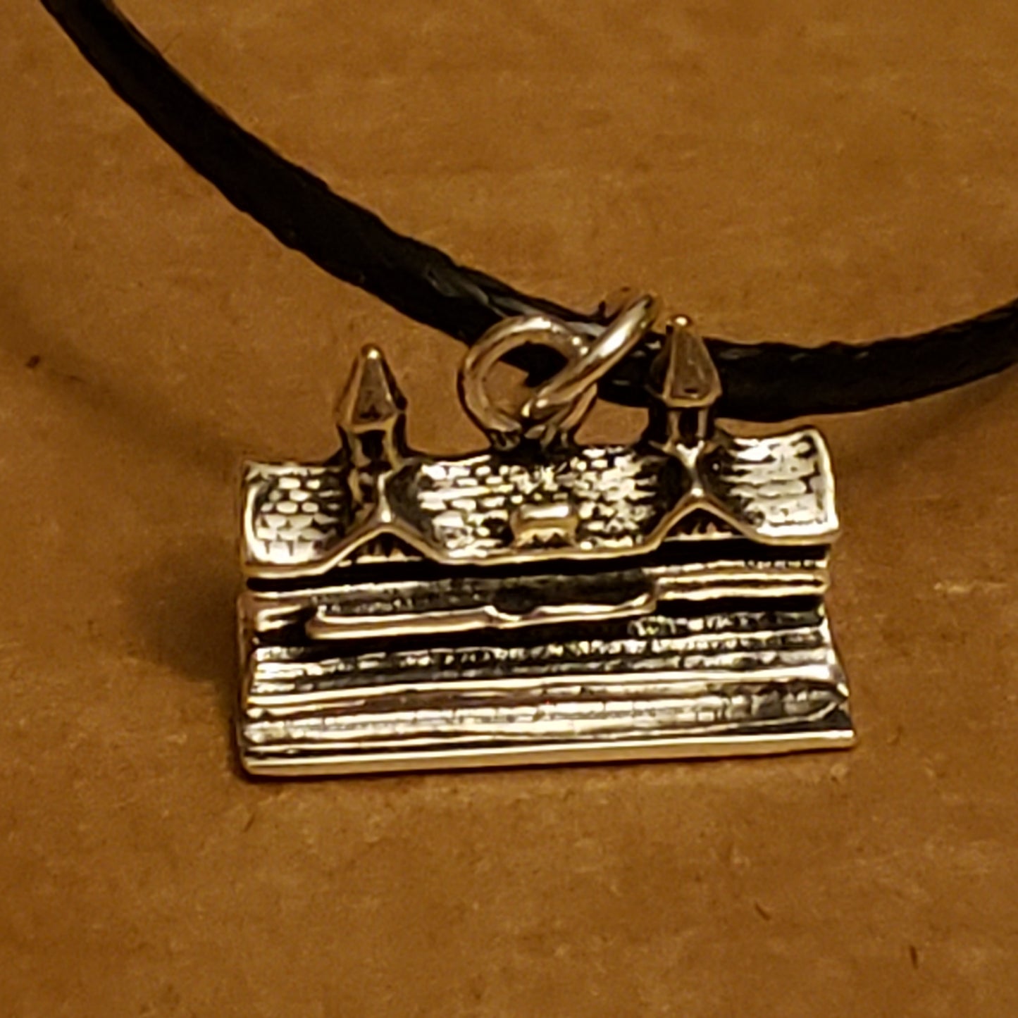Horse Racing Churchill Downs Twin Spires Grandstand Sterling silver Pendant