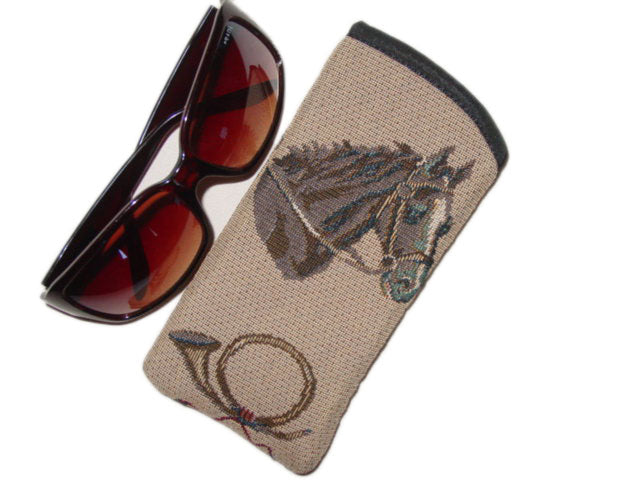 Horse sun glasses case