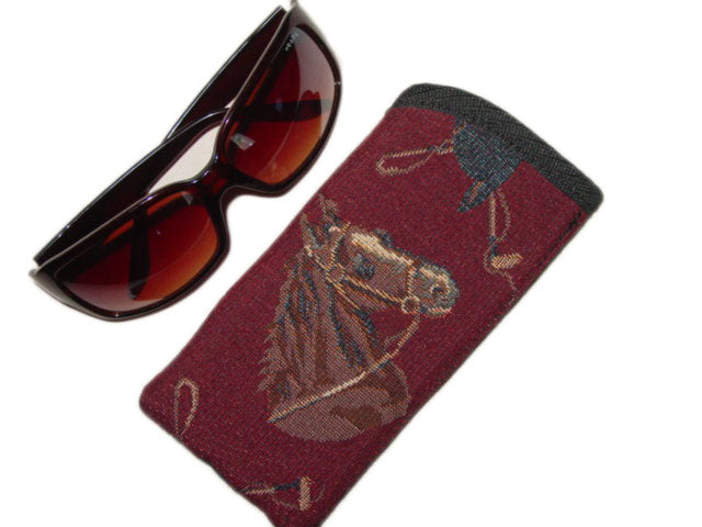 Horse sun glasses case