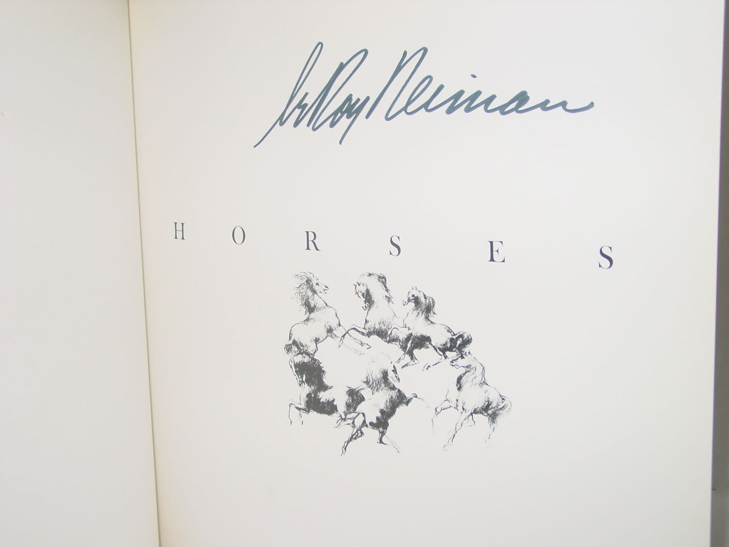  LeRoy Neiman Horse Abrams  Book Sign