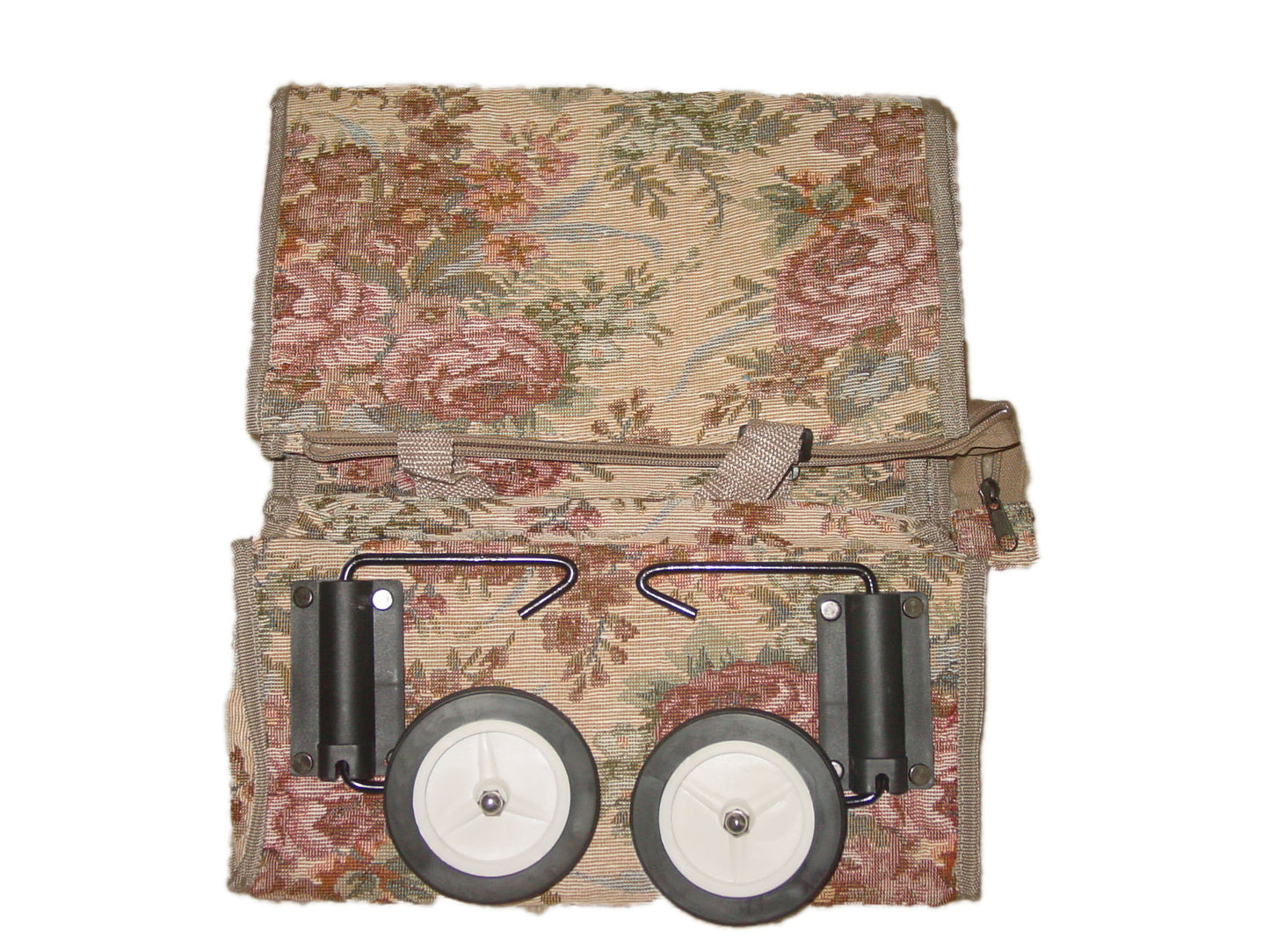 Tapestry Foldable Shopping Bag with Wheel 3